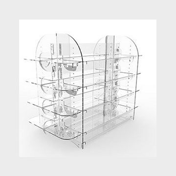 Plexiglass Gondola display stand