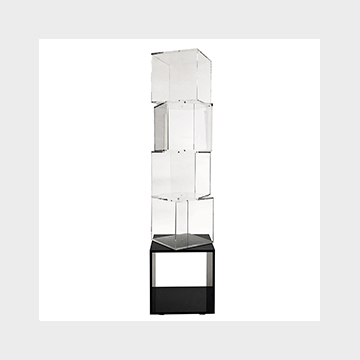 Espositore in plexiglass a colonna Scubismo