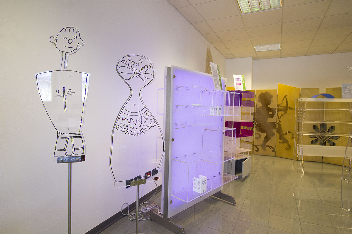 Lo showroom espositori Bussetti e Mazza